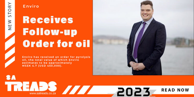 Enviro receives follow-up order for oil from a leading US oil company