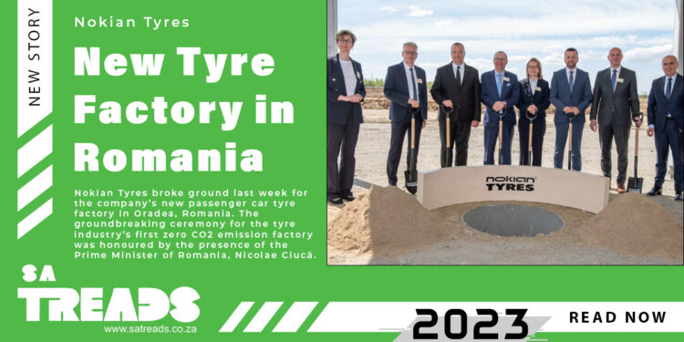 Nokian Tyres celebrates the groundbreaking of its new tyre factory in Romania, the first zero CO2 emission factory in the tyre industry
