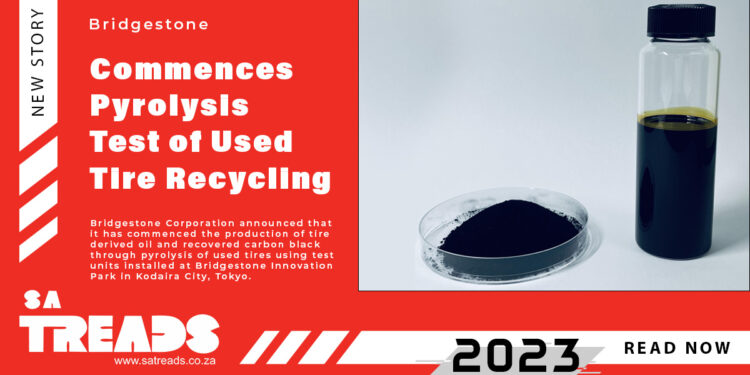 Bridgestone Commences Pyrolysis Test of Used Tire Recycling