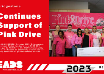 Bridgestone continues support of Pink Drive with R500 000 donation