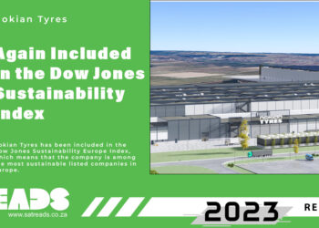 Nokian Tyres again included in the Dow Jones Sustainability Index, – Among the most sustainable listed companies in Europe