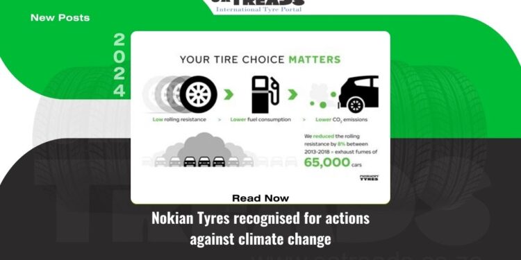 Nokian Tyres recognised for actions against climate change