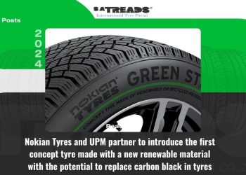 Nokian Tyres and UPM partner to introduce the first concept tyre made with a new renewable material with the potential to replace carbon black in tyres