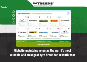 Michelin maintains reign as the world’s most valuable and strongest tyre brand for seventh year