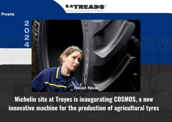 Michelin site at Troyes is inaugurating COSMOS, a new innovative machine for the production of agricultural tyres